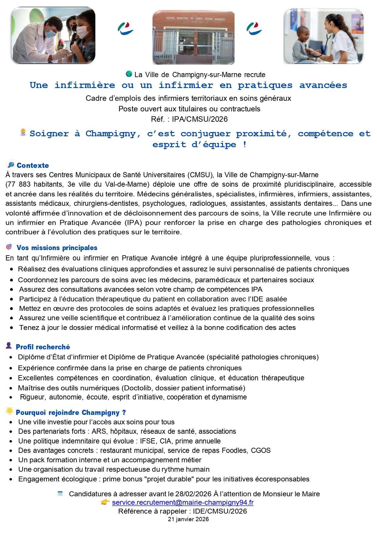 Une infirmière ou un infirmier en pratiques avancées