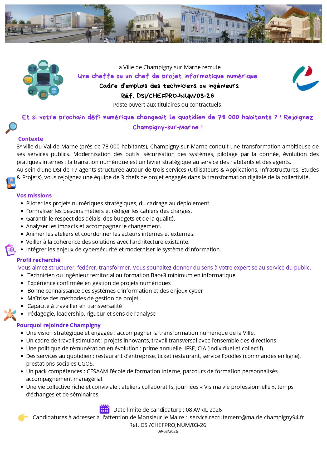 Une cheffe ou un chef de projet informatique numérique